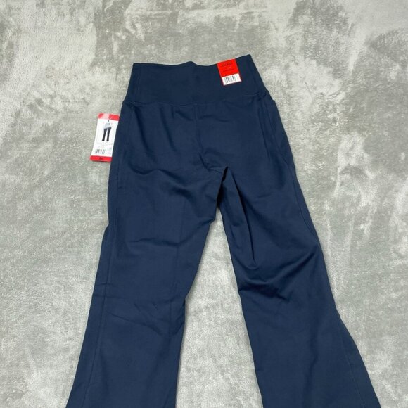 Jockey Studio Flare Pants Neo Navy M 31" Inseam High Waist Stretchy NWT 6535 - Picture 3 of 10